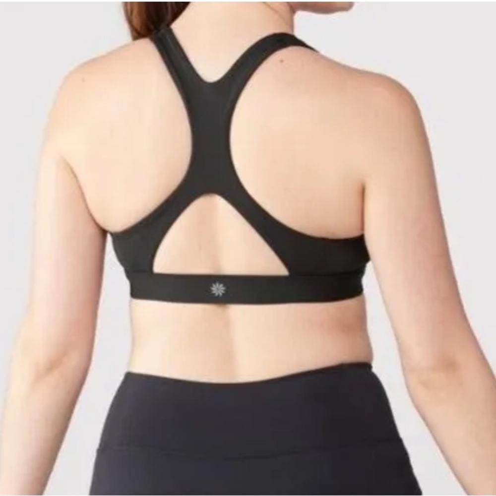Athleta Ultimate Triple Dare Keyhole Black Sports Bra Small